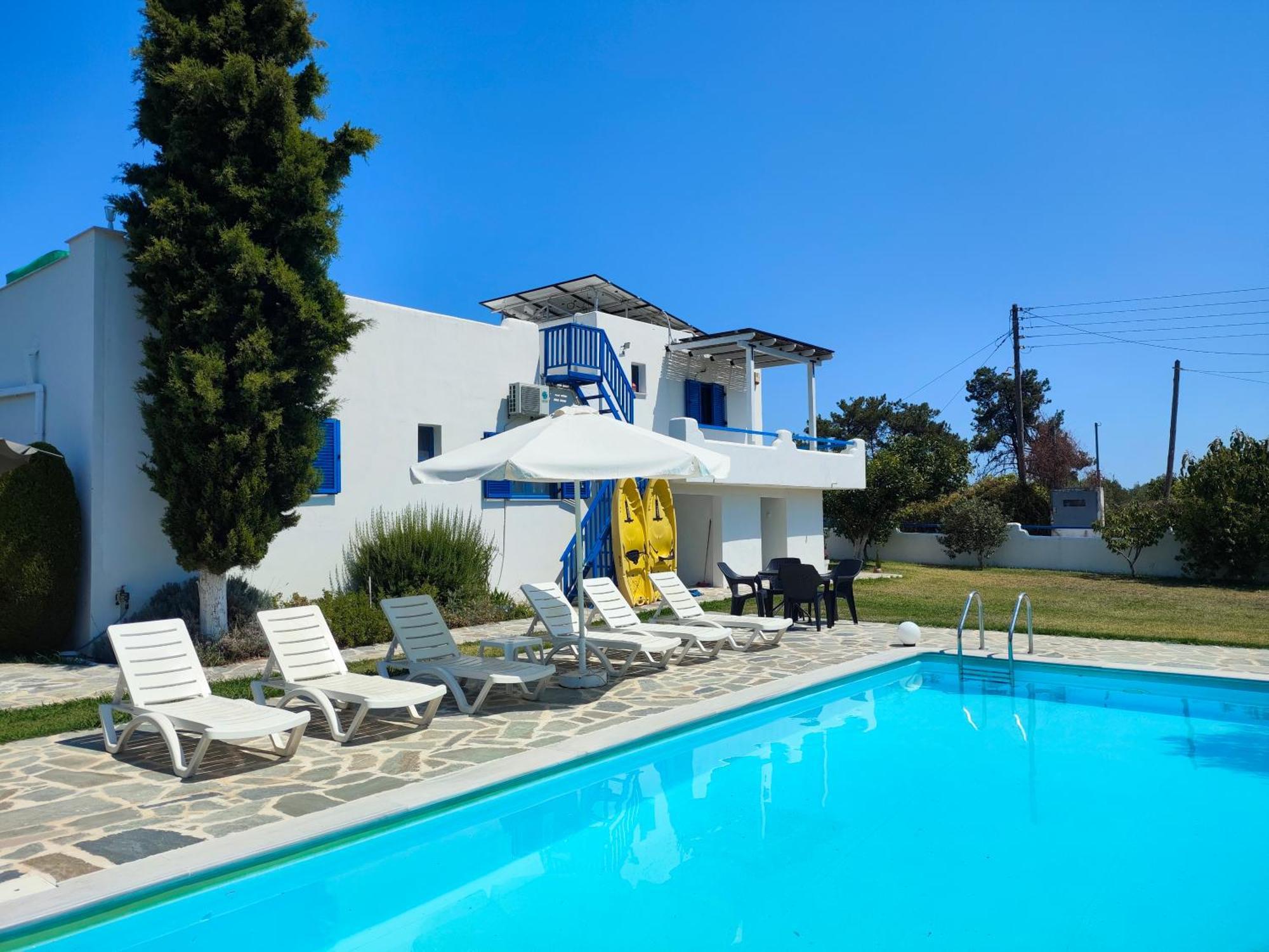 Navy Greece Villa With Swimming Pool & Sea View Makrýjalos Eksteriør bilde