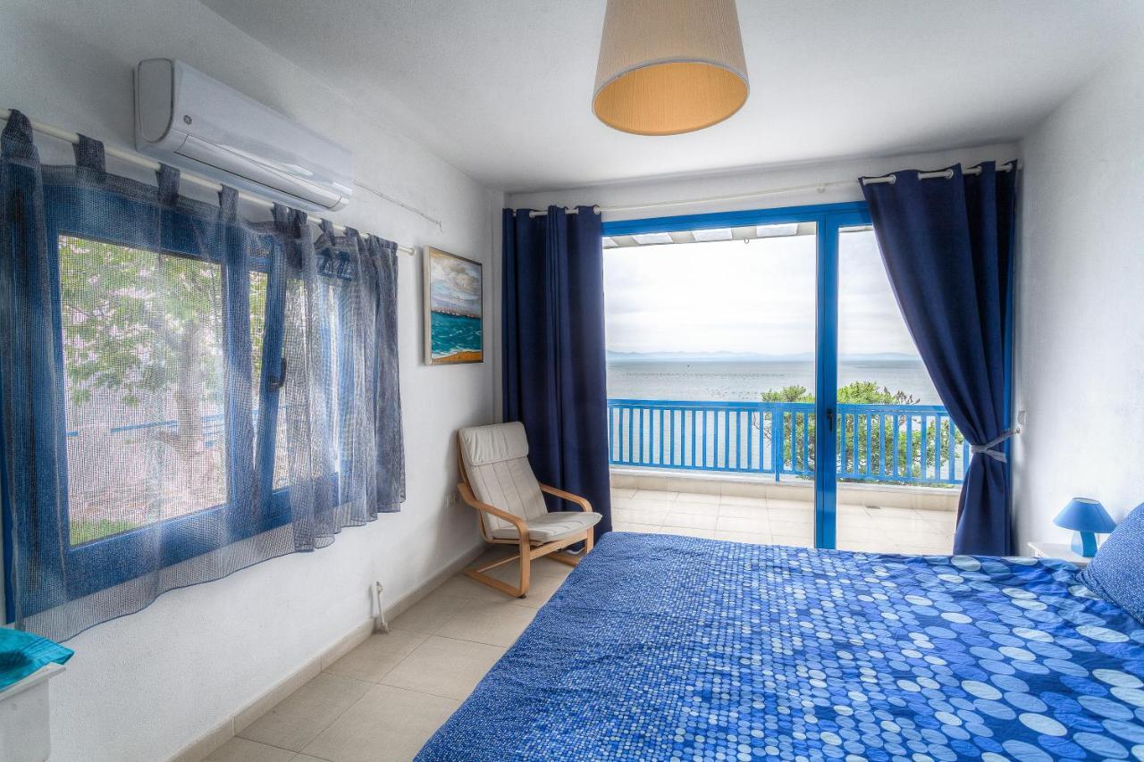 Navy Greece Villa With Swimming Pool & Sea View Makrýjalos Eksteriør bilde